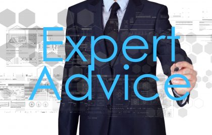 businessman writing expert advice on digital screen income tax returns